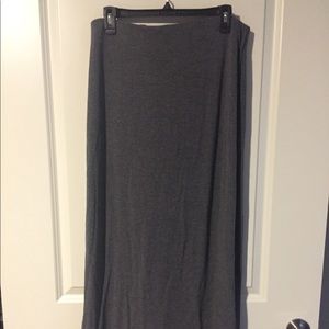 Gray Maxi Skirt